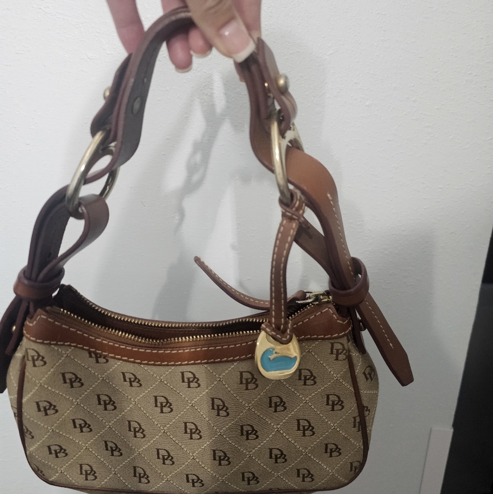 Brown Dooney & Bourke Shoulder Bag And Wallet